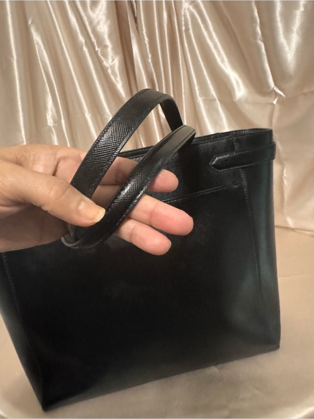 kate spade Staci New York Black Leather Tote Bag - Picture 15 of 16